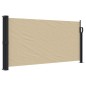 vidaXL Seitenmarkise Ausziehbar Beige 100x500 cm vidaXL Seitenmarkise Ausziehbar Beige 100x500 cm