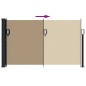 vidaXL Seitenmarkise Ausziehbar Taupe 120x500 cm vidaXL Seitenmarkise Ausziehbar Taupe 120x500 cm