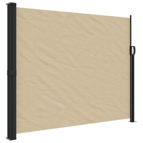 vidaXL Seitenmarkise Ausziehbar Beige 160x500 cm