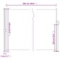 vidaXL Seitenmarkise Ausziehbar Beige 160x500 cm vidaXL Seitenmarkise Ausziehbar Beige 160x500 cm