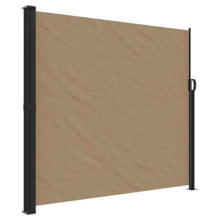 vidaXL Seitenmarkise Ausziehbar Taupe 180x500 cm