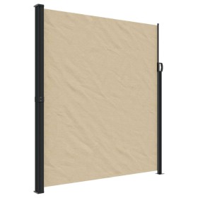 vidaXL Seitenmarkise Ausziehbar Beige 220x500 cm