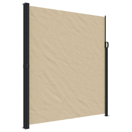 vidaXL Seitenmarkise Ausziehbar Beige 220x500 cm