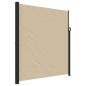 vidaXL Seitenmarkise Ausziehbar Beige 220x500 cm vidaXL Seitenmarkise Ausziehbar Beige 220x500 cm