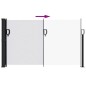 vidaXL Seitenmarkise Ausziehbar Weiß 120x600 cm vidaXL Seitenmarkise Ausziehbar Weiß 120x600 cm