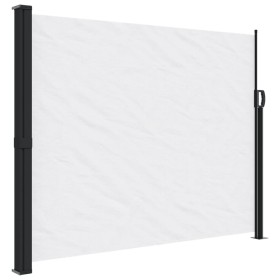 vidaXL Seitenmarkise Ausziehbar Weiß 160x600 cm