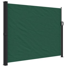 vidaXL Seitenmarkise Ausziehbar Dunkelgrün 160x600 cm