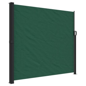 vidaXL Seitenmarkise Ausziehbar Dunkelgrün 180x600 cm