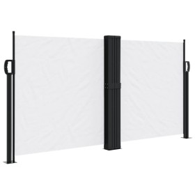 vidaXL Seitenmarkise Ausziehbar Weiß 120x600 cm