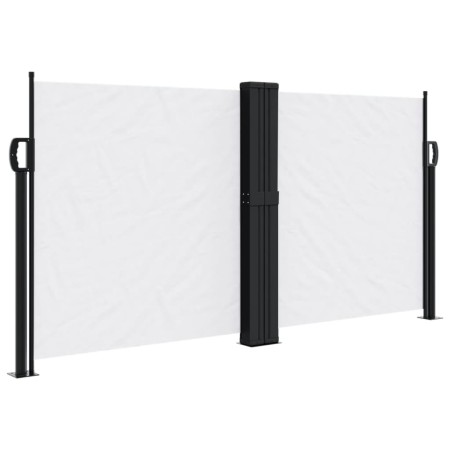 vidaXL Seitenmarkise Ausziehbar Weiß 120x600 cm