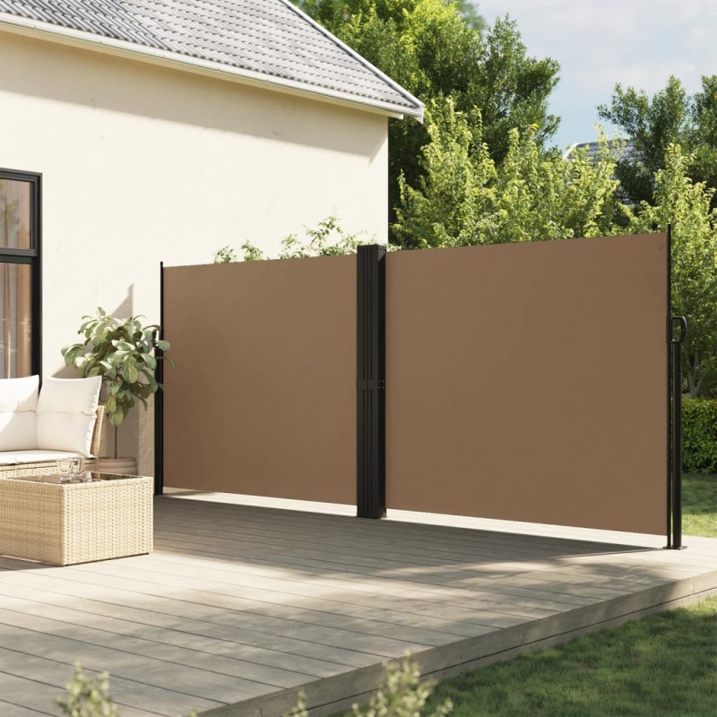 vidaXL Seitenmarkise Ausziehbar Taupe 160x600 cm vidaXL Seitenmarkise Ausziehbar Taupe 160x600 cm