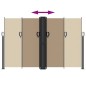 vidaXL Seitenmarkise Ausziehbar Taupe 160x600 cm vidaXL Seitenmarkise Ausziehbar Taupe 160x600 cm