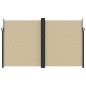 vidaXL Seitenmarkise Ausziehbar Beige 200x600 cm vidaXL Seitenmarkise Ausziehbar Beige 200x600 cm