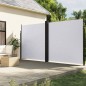 vidaXL Seitenmarkise Ausziehbar Weiß 220x600 cm vidaXL Seitenmarkise Ausziehbar Weiß 220x600 cm