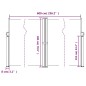 vidaXL Seitenmarkise Ausziehbar Terrakottarot 180x600 cm vidaXL Seitenmarkise Ausziehbar Terrakottarot 180x600 cm