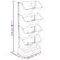 vidaXL 4-tlg. Vertikales Pflanzgefäße-Set Anthrazit Polypropylen vidaXL 4-tlg. Vertikales Pflanzgefäße-Set Anthrazit Polypropylen