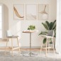 vidaXL Bartisch Ø50x89,5 cm Massivholz Eiche vidaXL Bartisch Ø50x89,5 cm Massivholz Eiche