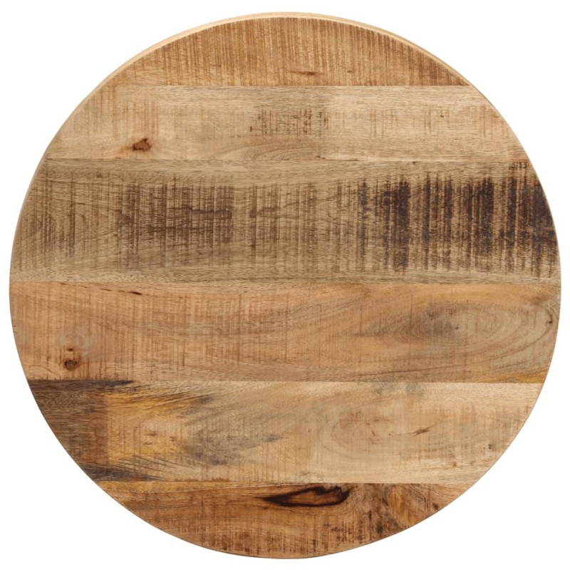 vidaXL Tischplatte Ø 50x2,5 cm Rund Raues Massives Mangoholz vidaXL Tischplatte Ø 50x2,5 cm Rund Raues Massives Mangoholz