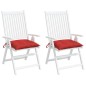 vidaXL Stuhlkissen 2 Stk. Rot 40x40x7 cm Oxford-Gewebe vidaXL Stuhlkissen 2 Stk. Rot 40x40x7 cm Oxford-Gewebe