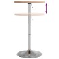 vidaXL Bartisch Ø50x90,5 cm Massivholz Eiche vidaXL Bartisch Ø50x90,5 cm Massivholz Eiche