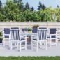 vidaXL Niedriglehner-Auflagen 6 Stk. Marineblau Stoff