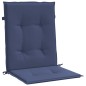 vidaXL Niedriglehner-Auflagen 6 Stk. Marineblau Stoff