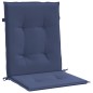 vidaXL Niedriglehner-Auflagen 2 Stk. Marineblau Stoff vidaXL Niedriglehner-Auflagen 2 Stk. Marineblau Stoff