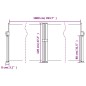 vidaXL Seitenmarkise Ausziehbar Dunkelgrün 120x1000 cm vidaXL Seitenmarkise Ausziehbar Dunkelgrün 120x1000 cm