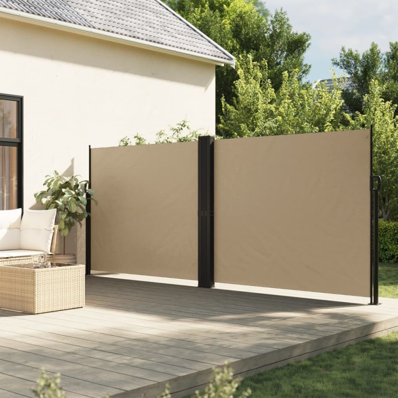 vidaXL Seitenmarkise Ausziehbar Beige 180x1200 cm vidaXL Seitenmarkise Ausziehbar Beige 180x1200 cm