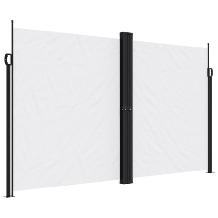 vidaXL Seitenmarkise Ausziehbar Weiß 200x1200 cm