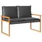 vidaXL 4-tlg. Garten-Lounge-Set mit Kissen Schwarz Poly Rattan vidaXL 4-tlg. Garten-Lounge-Set mit Kissen Schwarz Poly Rattan