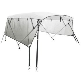 vidaXL 3-Bow Bimini-Top mit Mesh-Seitenteilen 183x(185-198)x137 cm