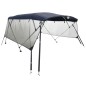 vidaXL 4-Bow Bimini-Top mit Mesh-Seitenteilen 243x(185-198)x137 cm vidaXL 4-Bow Bimini-Top mit Mesh-Seitenteilen 243x(185-198)x137 cm