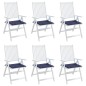 vidaXL Palettenkissen 6 Stk. Marineblau 50x50x3 cm Oxford-Gewebe vidaXL Palettenkissen 6 Stk. Marineblau 50x50x3 cm Oxford-Gewebe