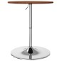 vidaXL Bartisch Dunkelbraun Ø60x89,5 cm Massivholz Eiche vidaXL Bartisch Dunkelbraun Ø60x89,5 cm Massivholz Eiche