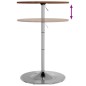 vidaXL Bartisch Dunkelbraun Ø60x89,5 cm Massivholz Eiche vidaXL Bartisch Dunkelbraun Ø60x89,5 cm Massivholz Eiche