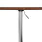 vidaXL Bartisch Dunkelbraun Ø60x89,5 cm Massivholz Eiche vidaXL Bartisch Dunkelbraun Ø60x89,5 cm Massivholz Eiche