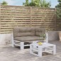 vidaXL Palettenkissen 3-tlg. Taupe Stoff vidaXL Palettenkissen 3-tlg. Taupe Stoff