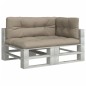 vidaXL Palettenkissen 3-tlg. Taupe Stoff vidaXL Palettenkissen 3-tlg. Taupe Stoff