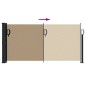 vidaXL Seitenmarkise Ausziehbar Taupe 100x300 cm vidaXL Seitenmarkise Ausziehbar Taupe 100x300 cm
