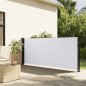 vidaXL Seitenmarkise Ausziehbar Weiß 140x500 cm vidaXL Seitenmarkise Ausziehbar Weiß 140x500 cm