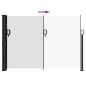 vidaXL Seitenmarkise Ausziehbar Weiß 140x500 cm vidaXL Seitenmarkise Ausziehbar Weiß 140x500 cm