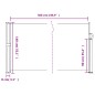 vidaXL Seitenmarkise Ausziehbar Weiß 140x500 cm vidaXL Seitenmarkise Ausziehbar Weiß 140x500 cm