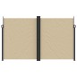 vidaXL Seitenmarkise Ausziehbar Beige 200x1000 cm