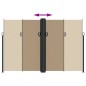 vidaXL Seitenmarkise Ausziehbar Taupe 220x1000 cm vidaXL Seitenmarkise Ausziehbar Taupe 220x1000 cm