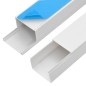 vidaXL Installationsrohre Selbstklebend 60x60 mm 10 m PVC vidaXL Installationsrohre Selbstklebend 60x60 mm 10 m PVC