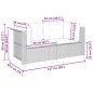 vidaXL Garten-Ecksofas mit Kissen 2 Stk. Schwarz Poly Rattan vidaXL Garten-Ecksofas mit Kissen 2 Stk. Schwarz Poly Rattan