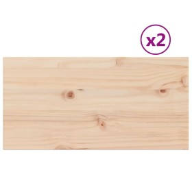 vidaXL Tischplatten 2 Stk. 60x30x1,7 cm Rechteckig Massivholz Kiefer