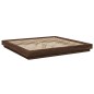 vidaXL Bettgestell Braun Eichen-Optik 200x200 cm Holzwerkstoff vidaXL Bettgestell Braun Eichen-Optik 200x200 cm Holzwerkstoff