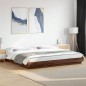 vidaXL Bettgestell Braun Eichen-Optik 200x200 cm Holzwerkstoff vidaXL Bettgestell Braun Eichen-Optik 200x200 cm Holzwerkstoff